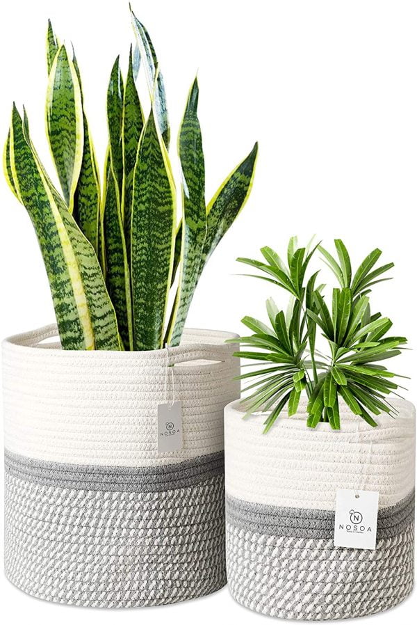 NOSOA Jute Rope Plant Baskets