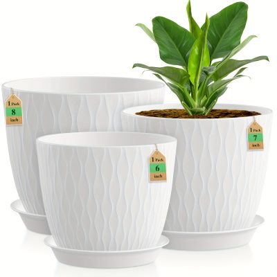 Flower Pot Set with Saucer