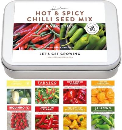 Chilli Pepper Seed Kit 8 Varieties